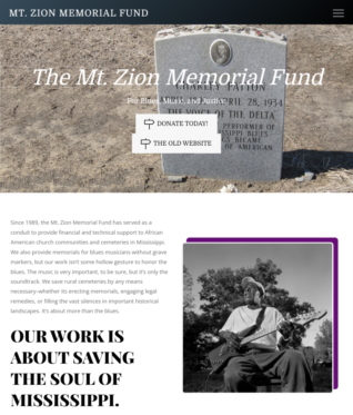 Home Page - Mt. Zion Memorial Fund